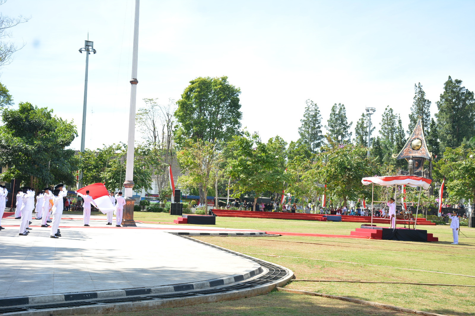 Prajurit Korem 073/Makutarama Ikuti Upacara Peringatan HUT Ke-78 Kemerdekaan RI